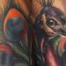 Tattoos - colored traditional peacock tattoo, Ryan Mullins Art Junkies Tattoo - 70732
